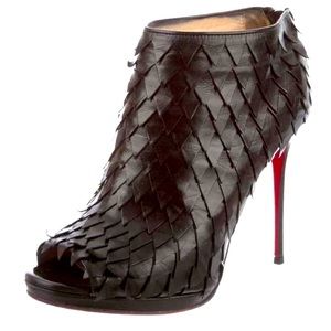 Christian Louboutin Black Leather Diplonana 120